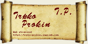 Trpko Prokin vizit kartica